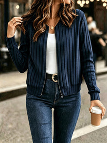 Nalia – Strickjacke Mit Einem Ärmel – Blau