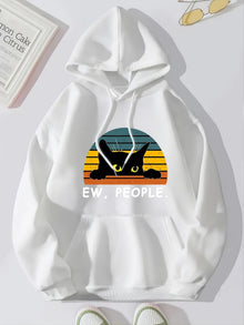 Lässiger Sweat-Pullover-Hoody mit Kapuze für Women | Perfekt für lässige Tage – Weiß