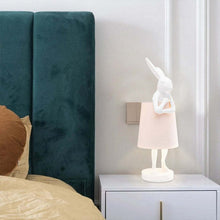 Design Tischlampe „Goldenes Kaninchen“ – Stilvolle Deko & Stimmungslicht – Weiß