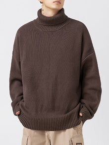Frenxy | Kaschmir-Pullover für Männer – Kaffeefarbe