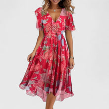 Addison | Luftiges Sommerkleid – Rot