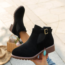 Fakina – Stiefeletten Mit Zierschnalle – Schwarz