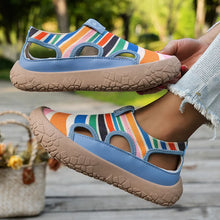 Maylis – Elegante Keilabsatzschuhe – Regenbogen