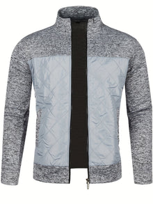 Grzegorz – Langärmelige Strickjacke Mit Reißverschluss – Grau