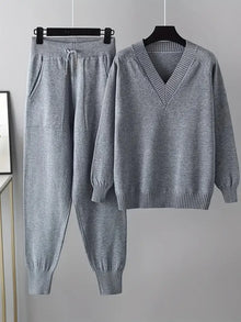 Madison – Zweiteiliges Set mit langen Ärmeln – Grau