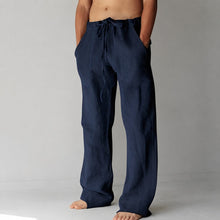 Bruce - Bequeme Männerhose im lockeren Design – Marineblau