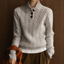 Alice - Stilvoller Rollkragenpullover – Hellgrau