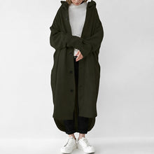 Jennica - Damen-Trenchcoat, lang und lässig geschnitten – Militärgrün