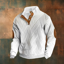 Jary - Komfortabler Herrenpullover – Weiß