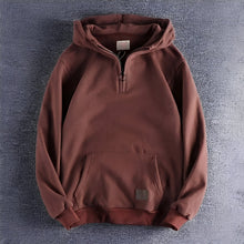 Tommy - Vintage-Herren-Hoodie mit Kapuze – Rot