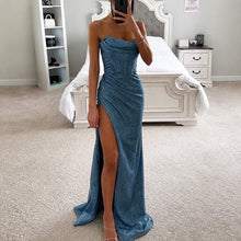 Alina - Stilvolles Korsettkleid – Blau