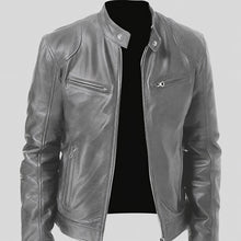 Crawford - Klassische, eng anliegende Herrenjacke – Grau
