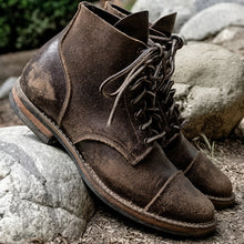 Aaron - Zeitlose und Retro-Herrenstiefel – Dunkelbraun