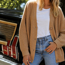Leah - Geräumige Damenjacke – Kamel