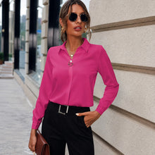Sharlene - Bequemes Langarmshirt – Rotrosa