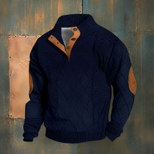 Jary - Komfortabler Herrenpullover – Dunkelblau
