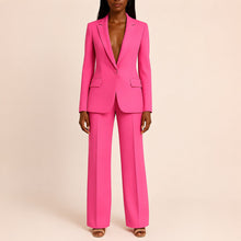 Elisabeth - Damenanzug-Set mit Blazer und Hose – Rosa