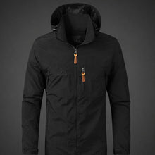 Estefan - Modische Herrenjacke mit Kapuze – Schwarz