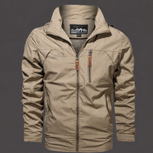 Estefan - Modische Herrenjacke mit Kapuze – Khaki
