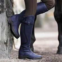 Athena - Vintage-inspirierte hohe Stiefel – Violett