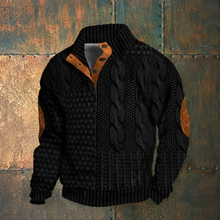 Ronald - Bequemer, weicher Pullover – Schwarz