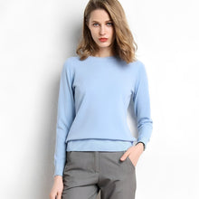 Livana - Bequemer Freizeit-Sweater – Hellblau