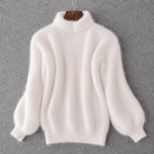 Brenda - Klassischer, weiter Pullover – Weiß