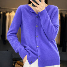 Ina - Eleganter Damenpullover mit Rundhalsausschnitt – Dunkelblau