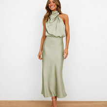 Hansel - Schickes Cocktail-Midikleid – Hellgrün