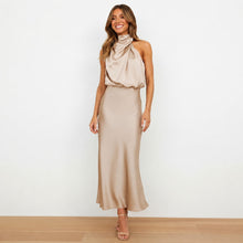 Hansel - Schickes Cocktail-Midikleid – Khaki