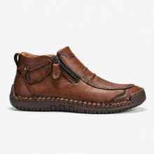 Aedrian – Hochwertige Schuhe Mit Seitlichem Reißverschluss – Braun