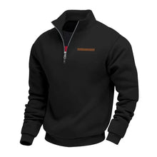Grimm – Eleganter Pullover MIT Halbem Reißverschluss – Schwarz