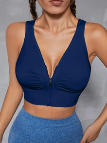 Abigail - Fitness Ausbildung Hohlkörper Trägerhemd – Blau