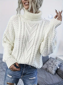 Aurielle™ – Zeitloser Damenpullover mit Weichem Strick – Weiß