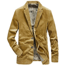 Cordblazer mit Knopfleiste – Emmett – Khaki
