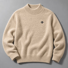 Slaven – Strick Pullover MIT Stehkragen – Beige