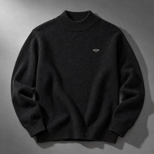 Slaven – Strick Pullover MIT Stehkragen – Schwarz