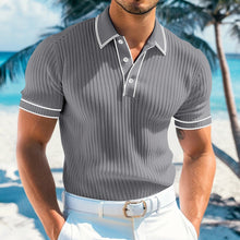 Arvid | Herren Slim Fit Kurzarm Poloshirt – Grau