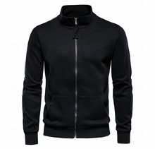 Aurelius | Herren Sweatjacke mit Stehkragen – Schwarz