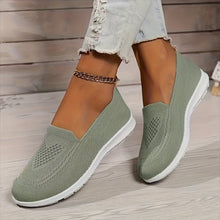Elegante Gestrickte Unisex-Sneaker für Damen | Perfekt für Alltag – Grün