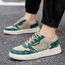 Weber - Bedruckte Schnürschuh-Sneaker – Grün