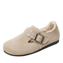 Clog-Schuhe für Frauen mit Plüschfutter - Yadhi – Weiß mit Absätzen