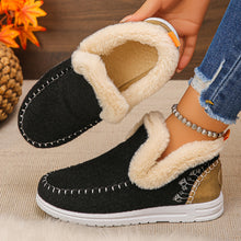 Aleeza - Lässige Haus Schuhe Mit Fleece Futter – Schwarz