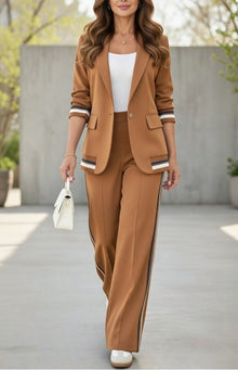 Victoria | Maßgeschneidertes Co-Ord Set – Braun