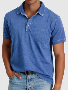 Bastian | Herren Kurzarm Poloshirt Regular Fit – Blau