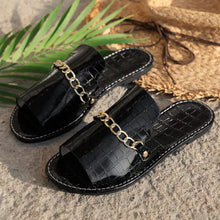 BeachEase™ – Sommerliche Damen Sandalen für stilvollen Strandkomfort – Schwarz