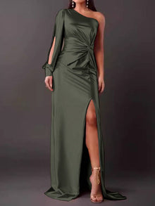 Elisa - Elegantes und Anspruchsvolles Kleid – Dunkelgrün