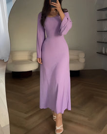 Liora | Elegantes Maxikleid – Lila