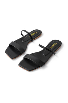 Stilvolle schwarze Sandalen mit minimalistischem Design – Schwarz