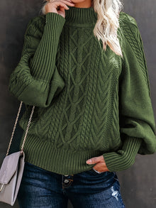 Tinsley – Lässiger Langarm Strickpullover – Grün